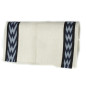 White And Blue Geometric Pattern Show Blanket