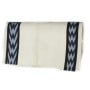 White And Blue Geometric Pattern Show Blanket