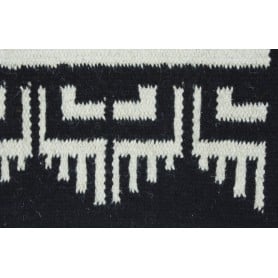 Black And White Aztec Design Saddle Blanket
