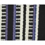 Black Purple And White Line Patterned Premium Show Blanket
