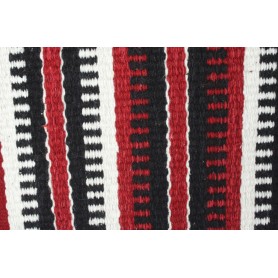 Black With Burgundy and White Patterened Premium Show Blanket