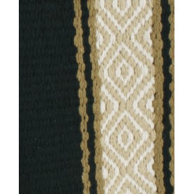 Black Olive And Tan Diamond Patterned Show Blanket