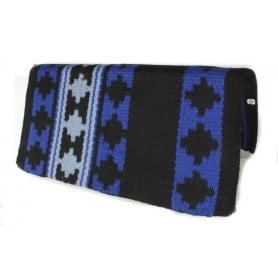 Black And Blue Aztec Design Premium Show Blanket