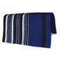Royal Blue Black And White Design Premium Saddle Blanket