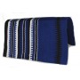Royal Blue Black And White Design Premium Saddle Blanket