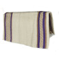 Beige And Purple Premium Wool Show Blanket