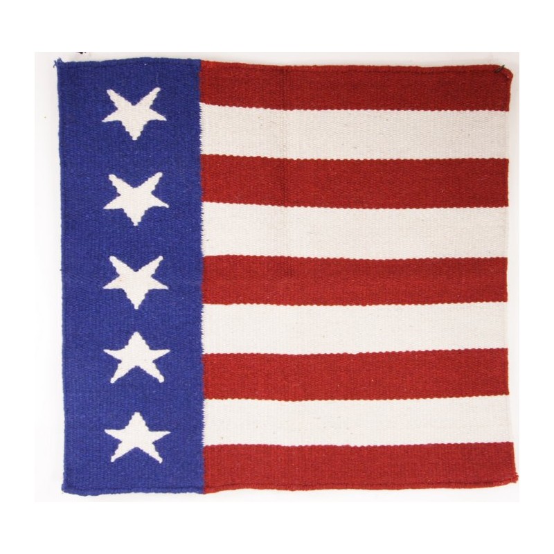 NEW WESTERN US FLAG WOOL SHOW SADDLE BLANKET