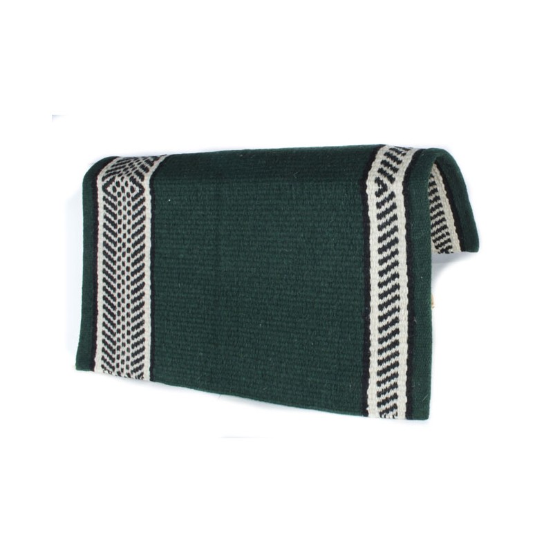 Green And White Desgin Premium Wool Show Blanket