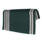 Green And White Desgin Premium Wool Show Blanket