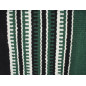 Green White And Black Striped Premium Show Blanket