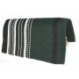 Dark Green With Black And White Stripe Pattern Show Blanket