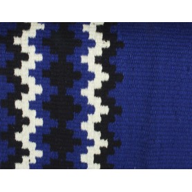 Royal Blue Black And White Premium Wool Show Blanket