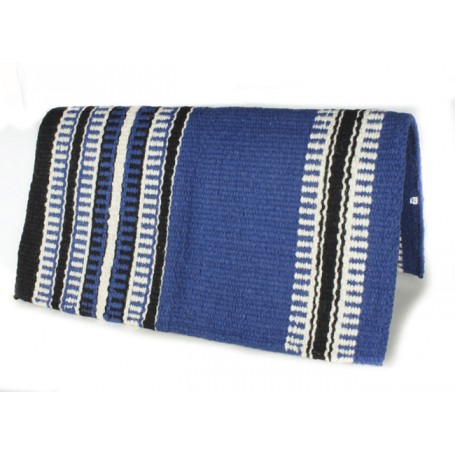 Blue Black And White Premium Wool Show Blanket