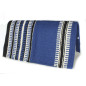 Blue Black And White Premium Wool Show Blanket