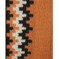 Orange Black And White Premium Wool Show Blanket