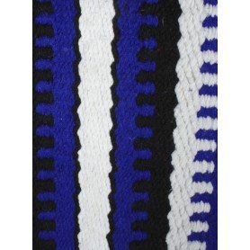 Blue Black And White Patterned Premium Show Blanket