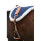 Natural Horsemanship Navy Blue Leather Bareback Pad