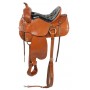 Comfortable Tan Western Endurance Horse Saddle 15 18