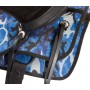 Blue Camo Lightweight Western Synthetic Tack Saddle 16 17