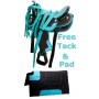 Synthetic Turquoise Crystal Western Horse Saddle Tack 16 17