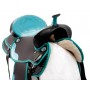 Synthetic Turquoise Crystal Western Horse Saddle Tack 16 17