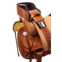 Hand Carved Western Pleasure Ranch Work Trail Saddle 17