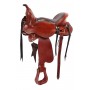 New Premium Leather Western Treeless Horse Saddle 17