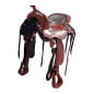 New Premium Leather Western Treeless Horse Saddle 17