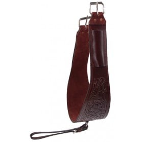 Premium Thick Heavy Duty Roper Hand Tooled Rear Back Cinch