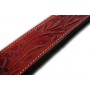 Premium Thick  Hand Tooled Dark Leather Rear Back Cinch