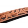 Premium Thick Hand Tooled Black Inlay Leather Rear Back Girth