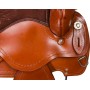 Western Pleasure Hand Tooled Leather Horse Saddle 16 18
