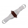 Rope Brown Leather Horse Cinch Girth Stainless Steel 36