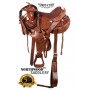 Comfortable Silver Western Barrel Horse Show Saddle 16 17