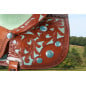 Turquoise Leather Western Barrel Horse Saddle 15 16