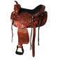 Ultimate Hand Carved Western Trail Rider Horse Saddle 16