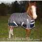 Grey 1200D Turnout Waterproof Winter Horse Blanket 70 72