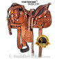 Custom Hand Tooled Reining Western Horse Saddle 17