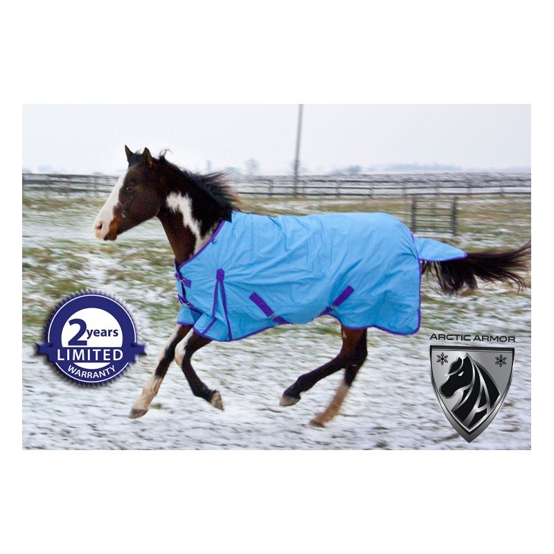 1200D Blue Purple Turnout Waterproof Horse Blanket 70 72