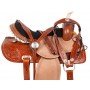 Crystal Hand Tooled Western Barrel Horse Saddle Tack 15