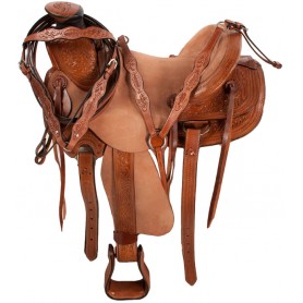 Wade Rough Out Ranch Work Roping Western Horse Saddle 16