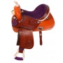 Purple Crystal Barrel Racing Western Horse Saddle 15 16