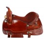 Brown Leather Western Pleasure Trail Horse Saddle 16