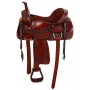 Brown Western Ranch Work Trail Horse Saddle 18