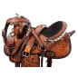 Studded Hand Carved Barrel Racing Western Horse Saddle