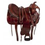 Brown Comfortable Pleasure Trail Western Horse Saddle 16