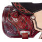 Black Inlay Studded Rough Out Barrel Horse Saddle 15