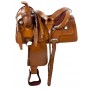 Hand Tooled Leather Horse Pleasure Trail Saddle 16 18