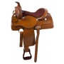 Hand Tooled Leather Horse Pleasure Trail Saddle 16 18