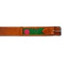Pink Green Hand Painted Rose Rear Flank Back Cinch